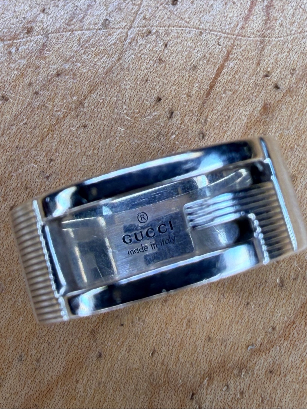 Gucci Men’s Silver Ring Silver Size 5.5